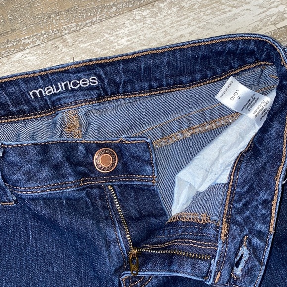 Women's Maurice's Boot Cut Factory Distressed Jeans - Size 6L - Picture 7 of 10
